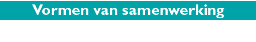 Vormen van samenwerking