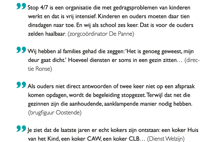  Stop 4 7 is een organisatie die met gedragsproblemen van kinderen werkt en dat is vrij intensief Kinderen en ouders 