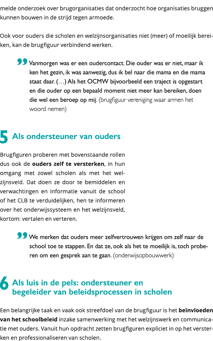 melde onderzoek over brugorganisaties dat onderzocht hoe organisaties bruggen kunnen bouwen in de strijd tegen armoed 