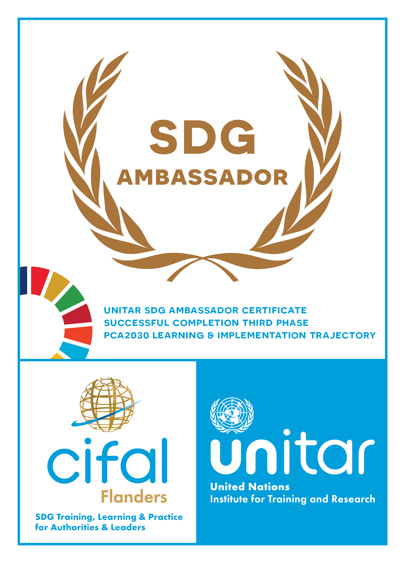 SDG Ambassador Certificate