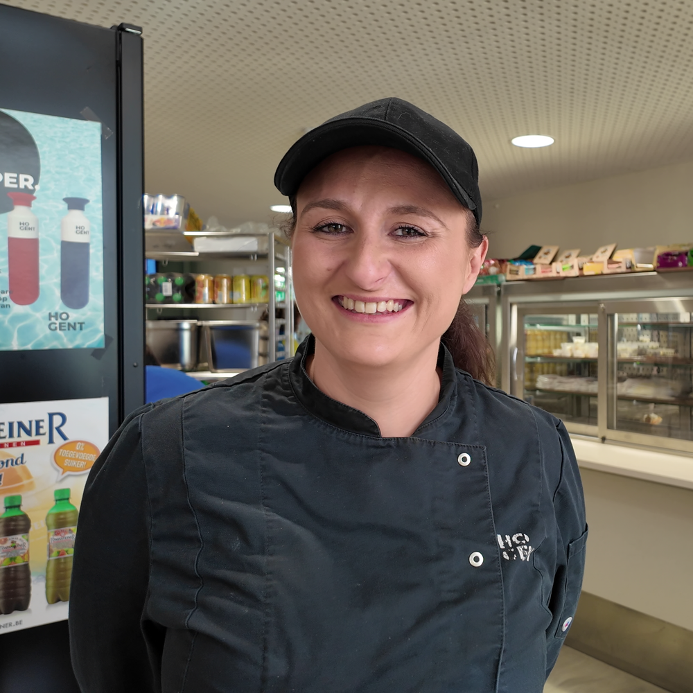 Cindy Van Wassenhove, chef in HOGENT resto Bijloke