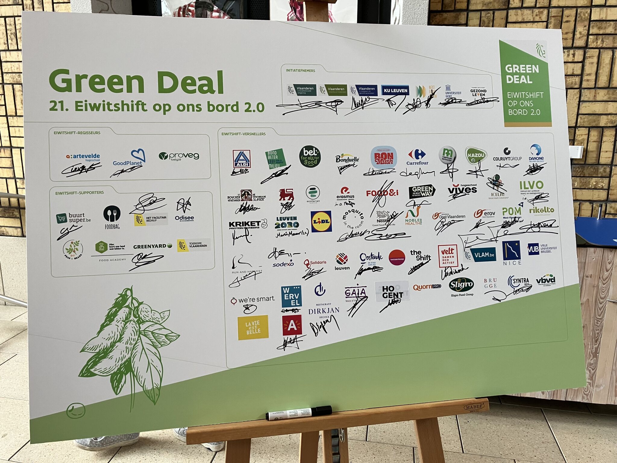 Green Deal Eiwitshift 2.0 ondertekend door 60-tal partners