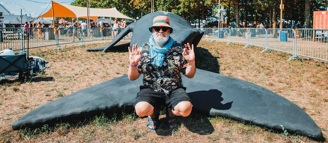 Foto Walvis van Wim Opbrouck spoelt aan in Gent