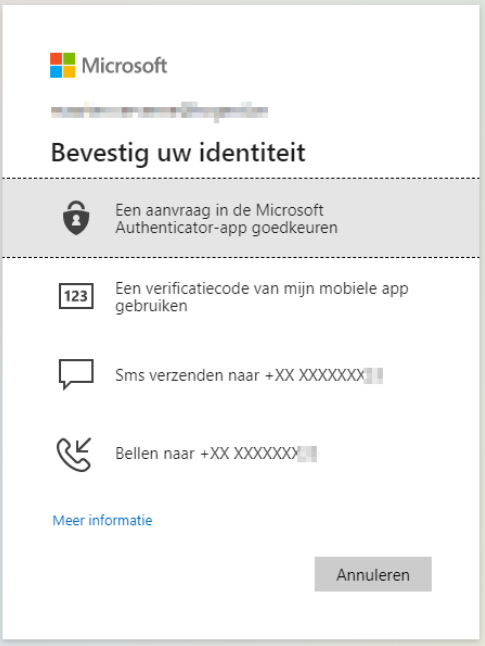 screenshot selecteer een aanvraag in de microsoft authenticator app goedkeuren