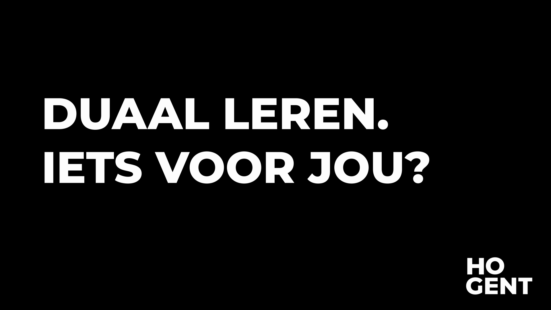 video 'duaal leren: iets voor jou?''