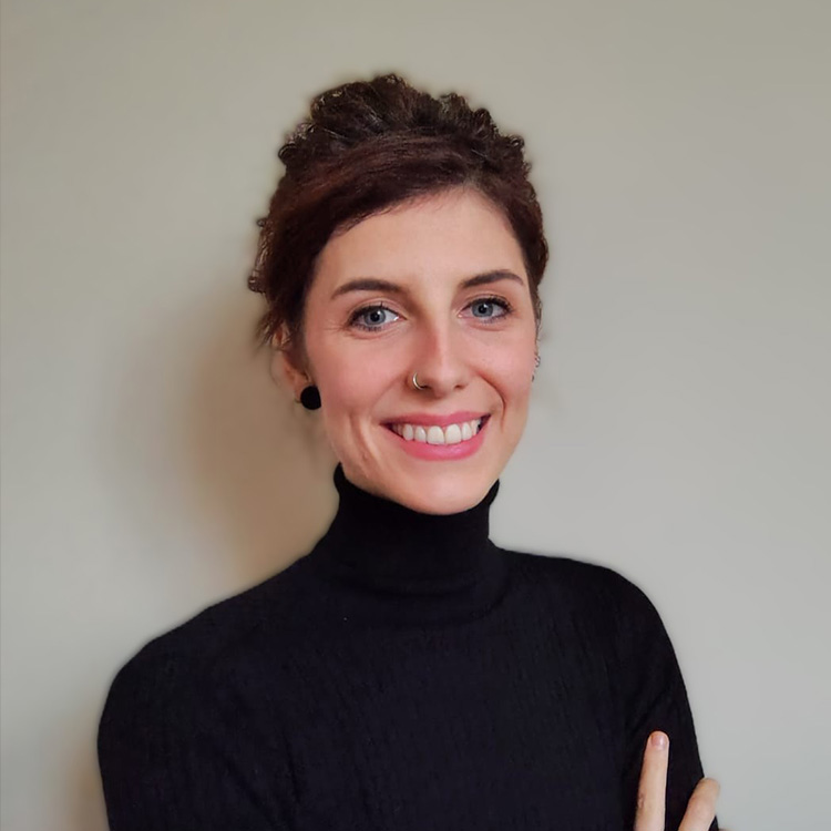 portretfoto van Fien De Wiest, taaldocent in de opleiding Business & Languages, keuzetraject International Communication