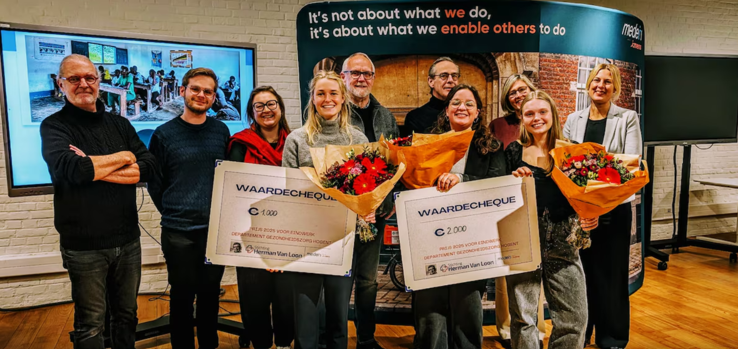 Foto Mederi bekroont twee eindwerken van HOGENT-studenten.